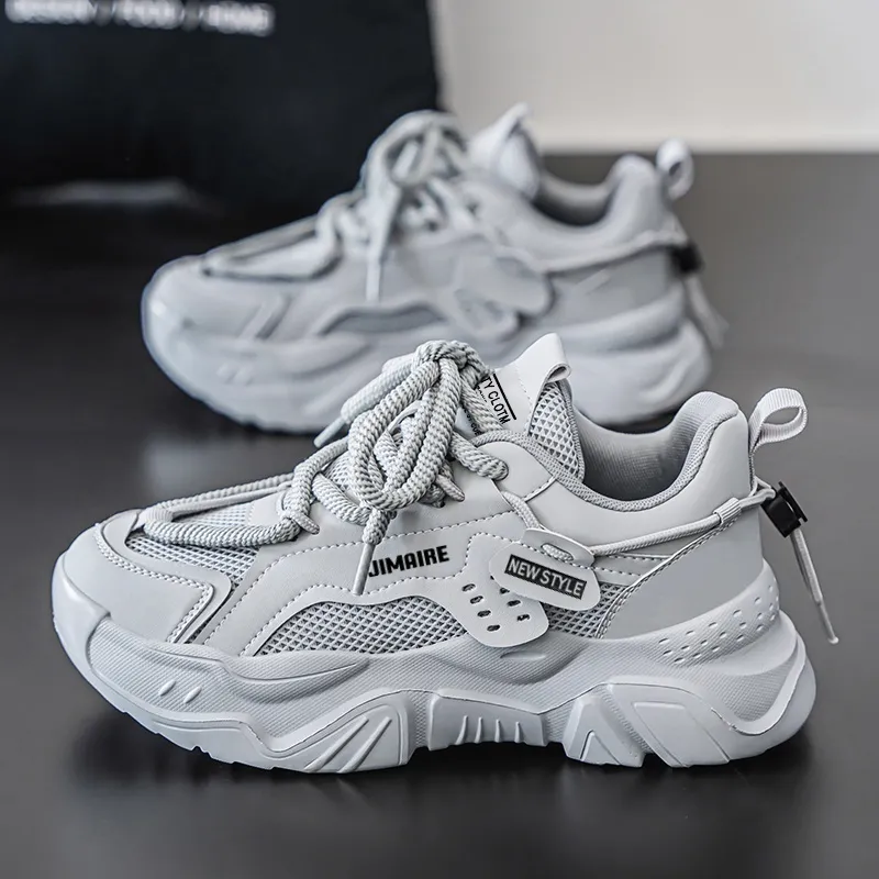 King Jinmai Slip-Resistant Low-Top Chunky Sneakers Men's-6