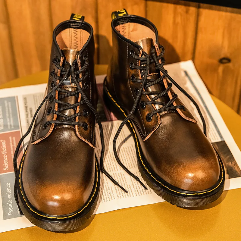 King Jinmai Ankle Length Martin Boot Men's-12