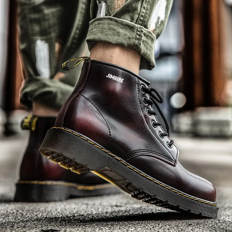King Jinmai Ankle Length Martin Boot Men's-21