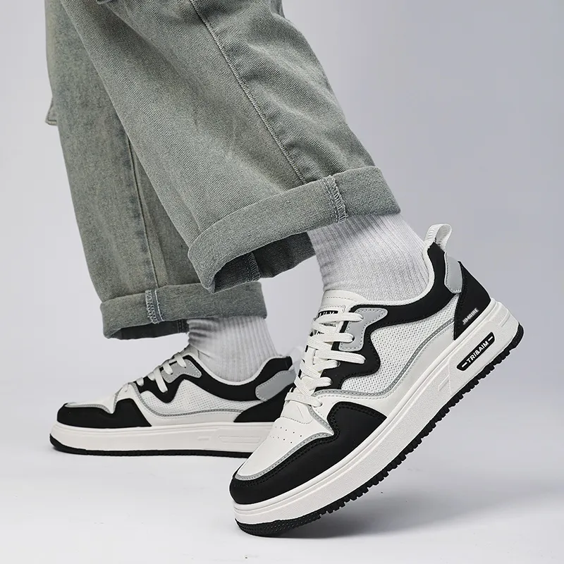 King Jinmai Slip Resistant Cushioning Abrasion Resistant Lightweight Breathable Low Top Skateboard Shoes Men's-2