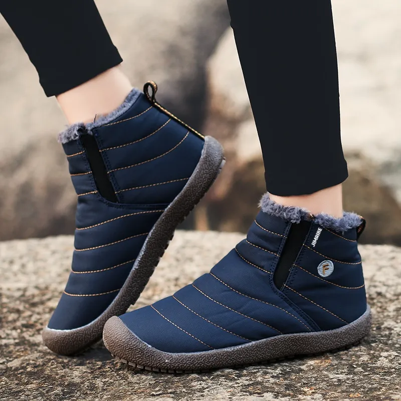 King Jinmai Warm Short Snow Boots Unisex-6