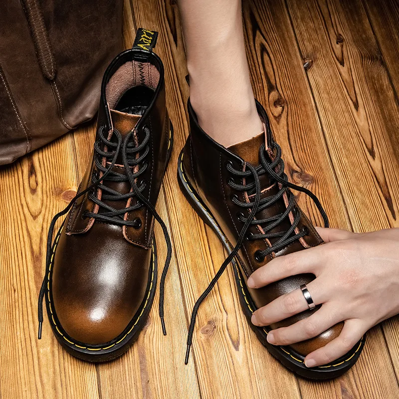 King Jinmai Ankle Length Martin Boot Men's-13