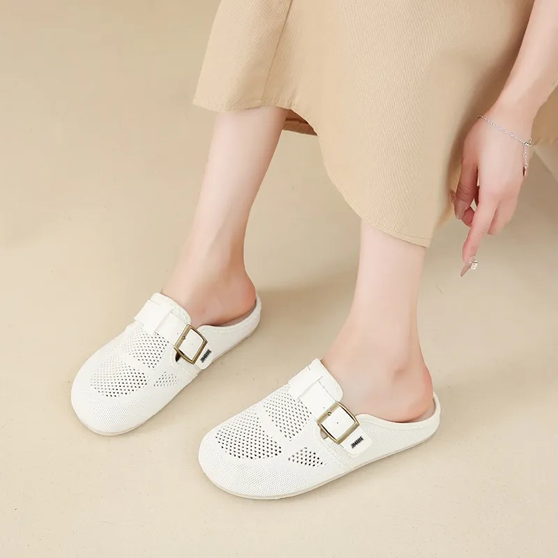 King Jinmai Rubber Sole Slip Resistant Closed Toe Slippers Women's-8