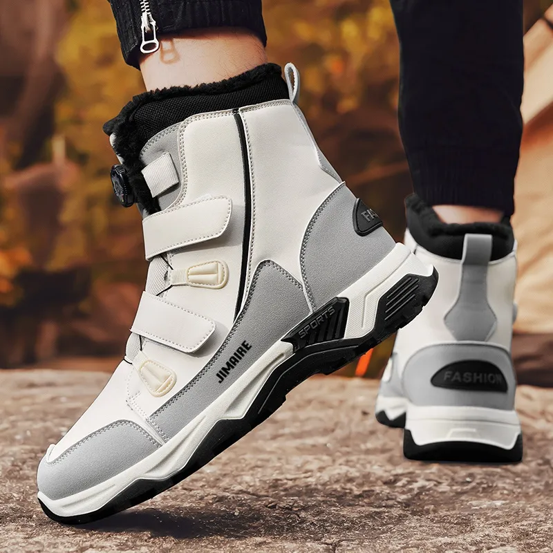 King Jinmai Warm Slip Resistant Short Snow Boots Unisex-10