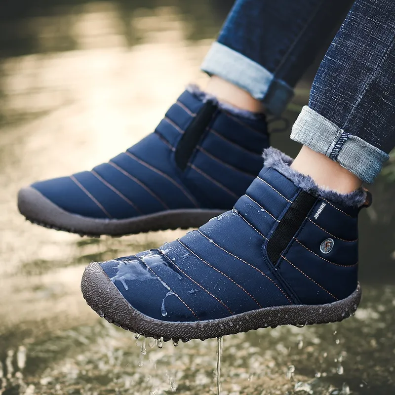 King Jinmai Warm Short Snow Boots Unisex-5