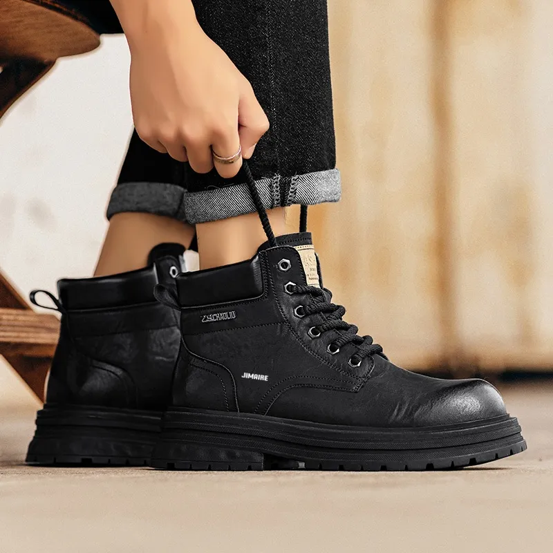 King Jinmai Short Martin Boot Men's-5