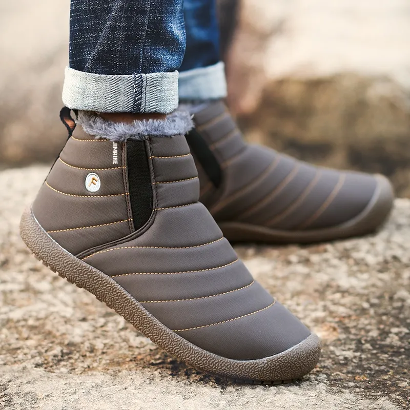 King Jinmai Warm Short Snow Boots Unisex-11