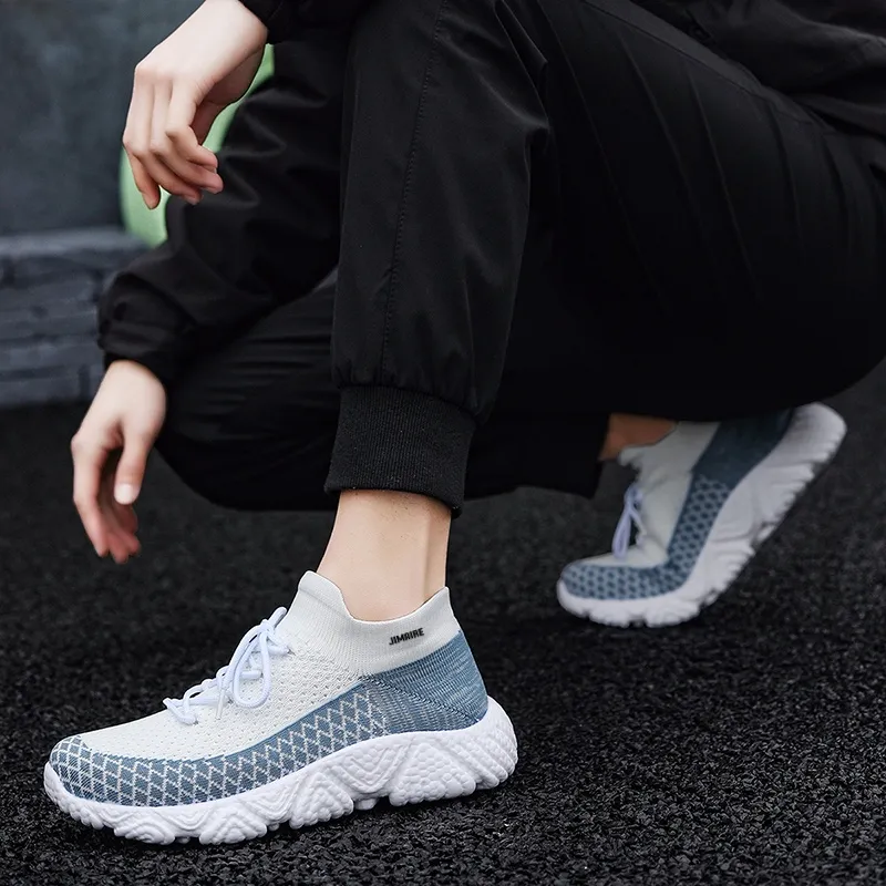 King Jinmai Slip Resistant And Breathable Mid Top Casual Shoes Men's-9