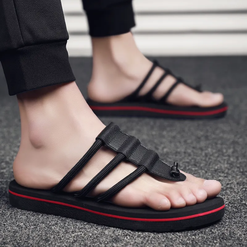 King Jinmai Quiet Odor Resistant Abrasion Resistant Slip Resistant Quick Dry Flip Flops Men's-14