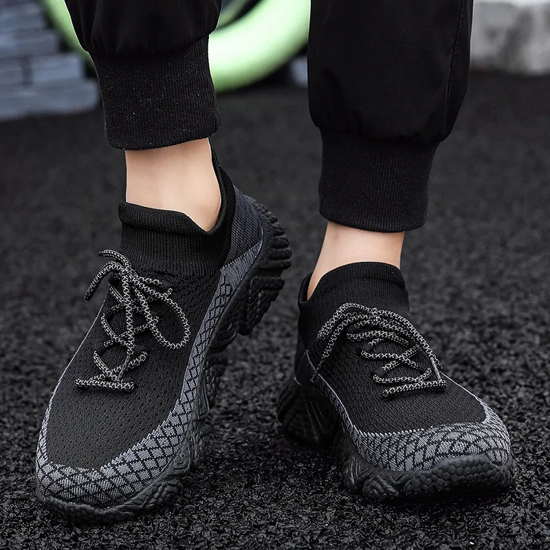 King Jinmai Slip Resistant And Breathable Mid Top Casual Shoes Men's-13
