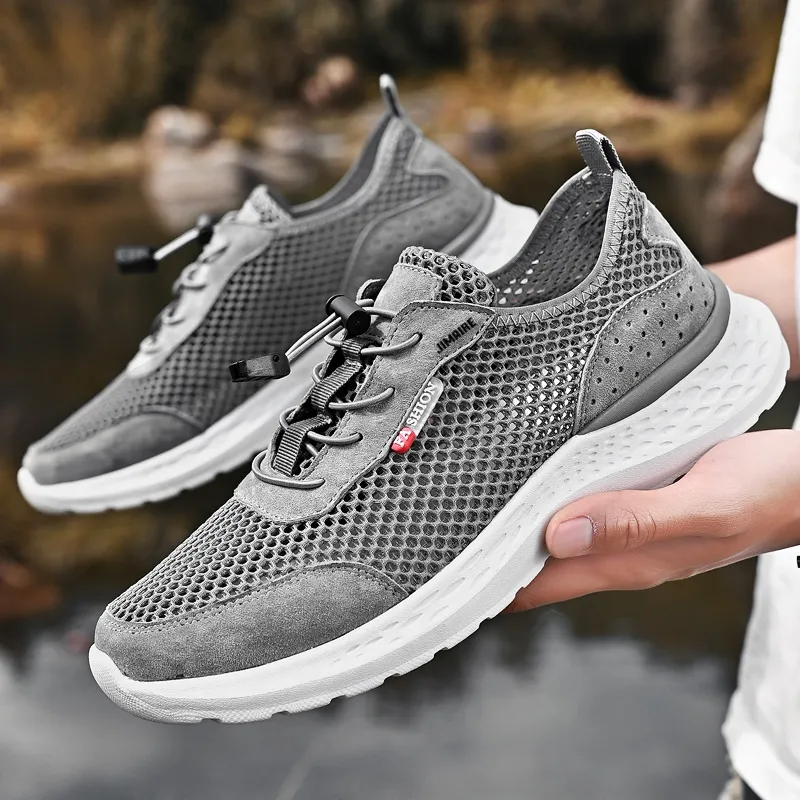 King Jinmai Slip Resistant Breathable Quick Dry Lightweight Low Top Casual Shoes Men's-7