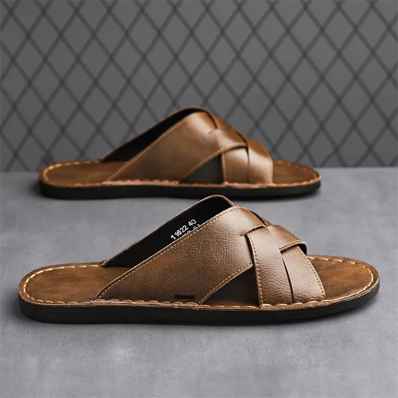King Jinmai Quiet Slip Resistant Odor Resistant Abrasion Resistant Quick Dry Cushioning Slide Slippers Men's-1