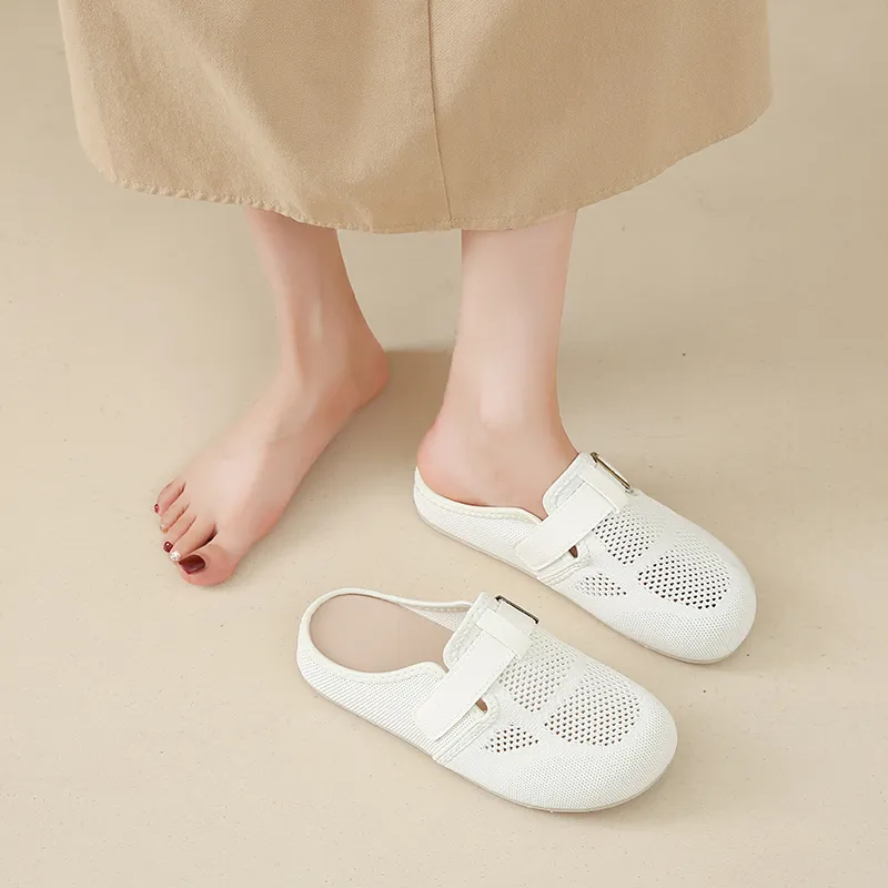 King Jinmai Rubber Sole Slip Resistant Closed Toe Slippers Women's-7