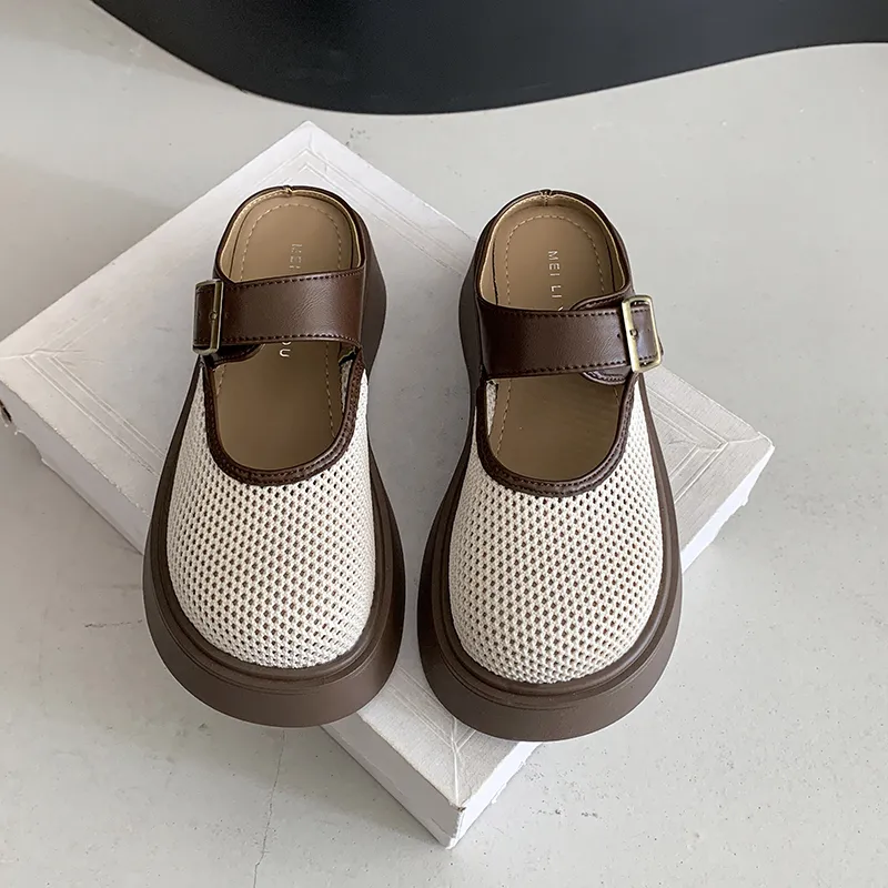 King Jinmai Rubber Sole Slip Resistant Closed Toe Slippers Women's-9