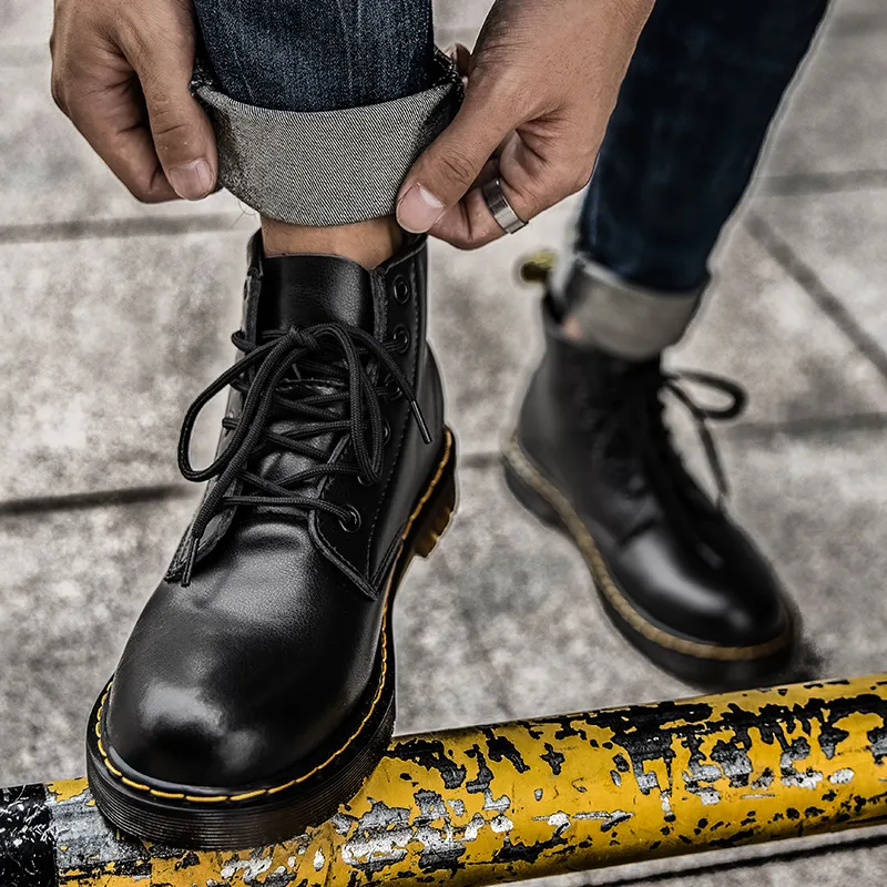 King Jinmai Ankle Length Martin Boot Men's-17