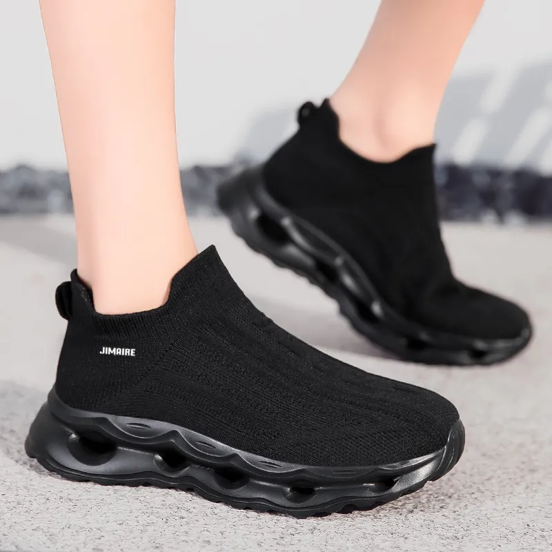 King Jinmai Anti Slip And Wear Resistant Lightweight Mid Top Casual Shoes Unisex-7