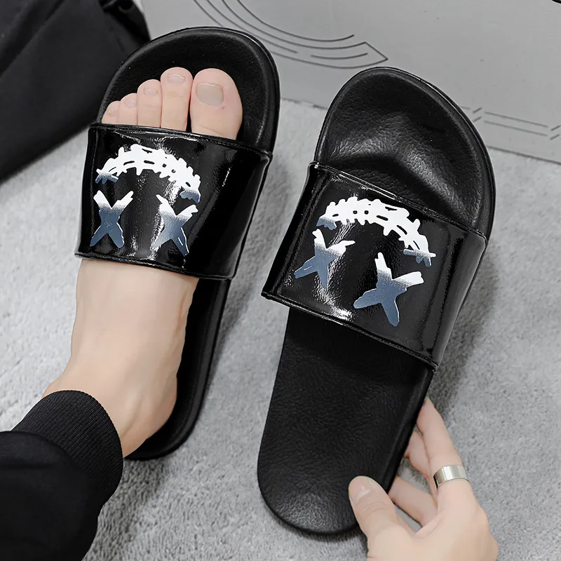 King Jinmai Rubber Sole Slip Resistant Odor Resistant Abrasion Resistant Quick Dry Cushioning Slide Slippers Men's-4