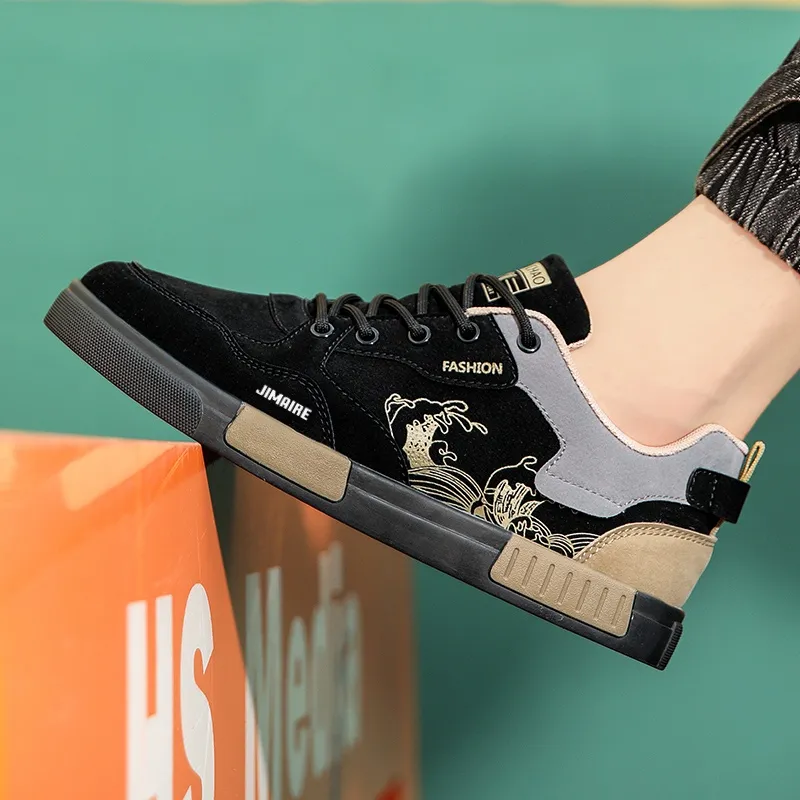 King Jinmai Slip Resistant Low Top Skateboard Shoes Men's-9
