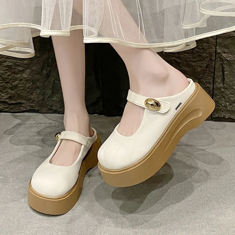 King Jinmai Rubber Sole Slip Resistant Abrasion Resistant Closed Toe Slippers Women's-8