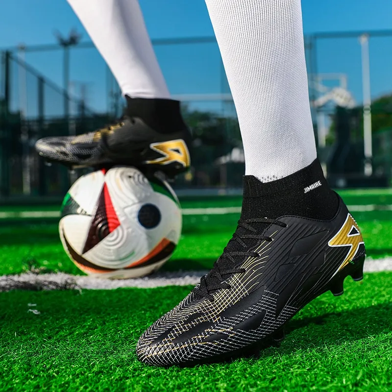 King Jinmai FG Rubber Long Studs Soccer Shoes Unisex-2