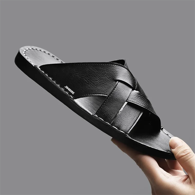 King Jinmai Quiet Slip Resistant Odor Resistant Abrasion Resistant Quick Dry Cushioning Slide Slippers Men's-4