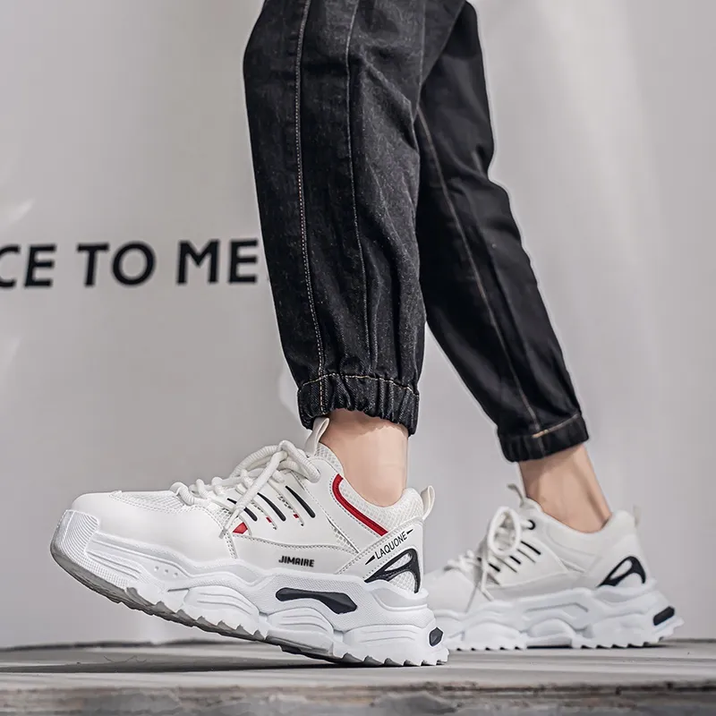 King Jinmai Slip Resistant Breathable Low Top Chunky Sneakers Men's-8