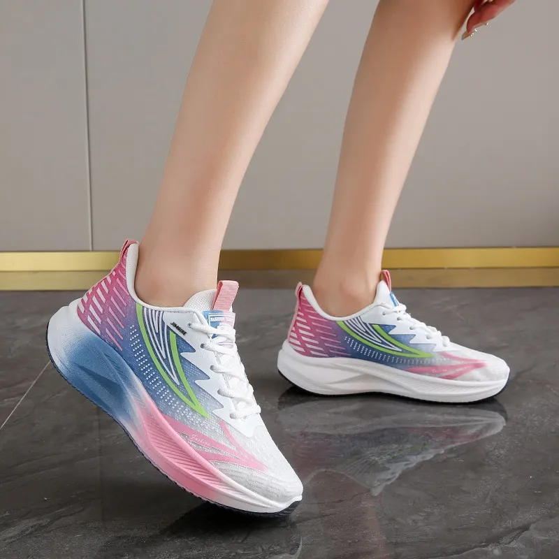 King Jinmai Breathable Lightweight Rebound Low Top Casual Shoes Women's-8
