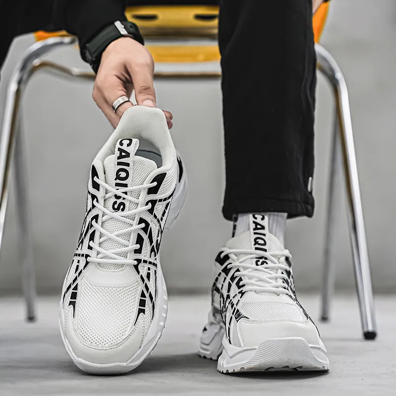 King Jinmai Slip Resistant Breathable Low Top Chunky Sneakers Men's-9