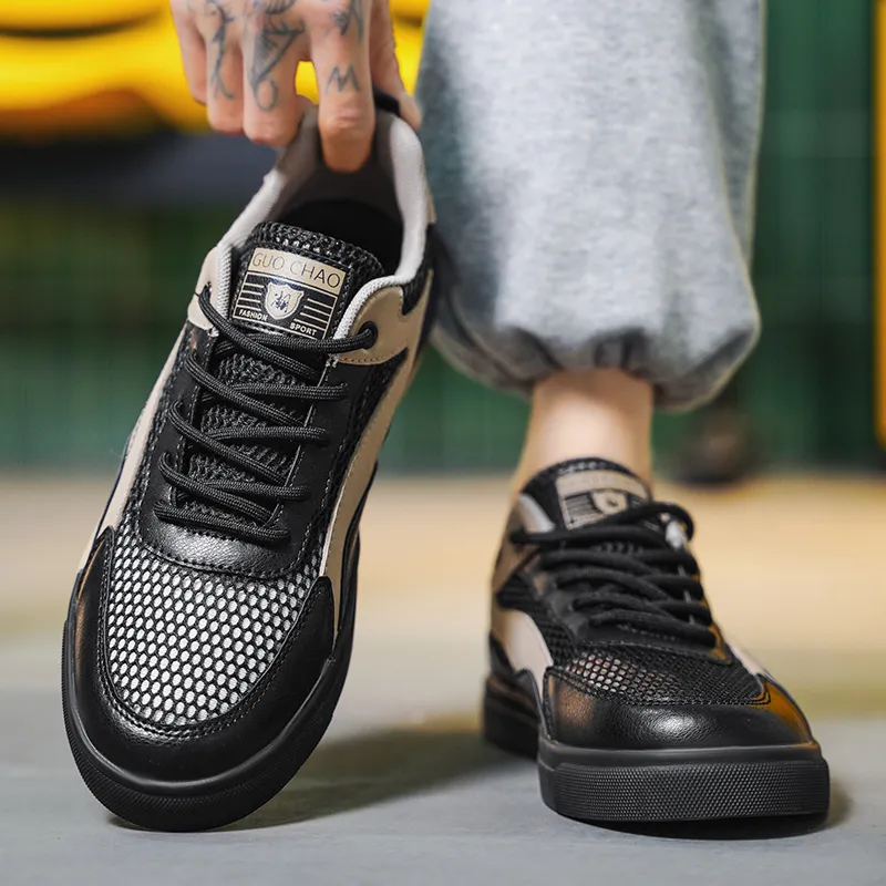 King Jinmai Slip Resistant Quick Dry Lightweight Breathable Low Top Skateboard Shoes Men's-13