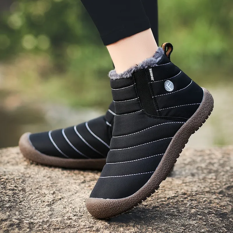 King Jinmai Warm Short Snow Boots Unisex-3