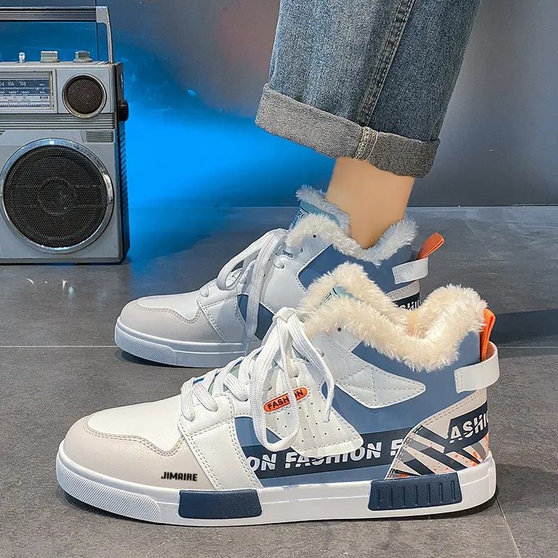King Jinmai Warm Mid Top Skateboard Shoes Men's-9