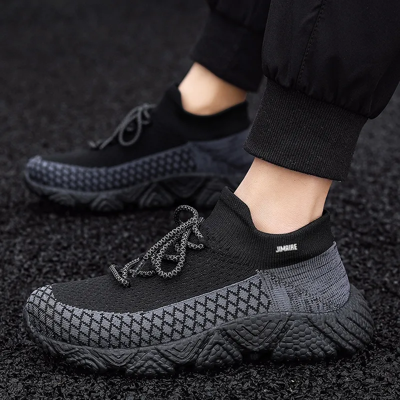 King Jinmai Slip Resistant And Breathable Mid Top Casual Shoes Men's-11