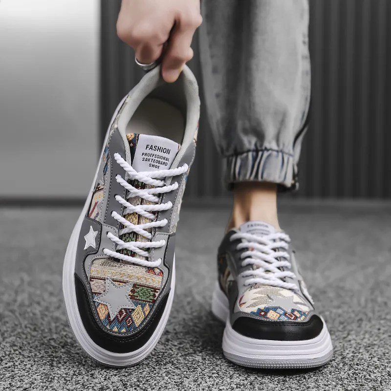 King Jinmai Slip Resistant Cushioning Abrasion Resistant Lightweight Breathable Low Top Skateboard Shoes Men's-2
