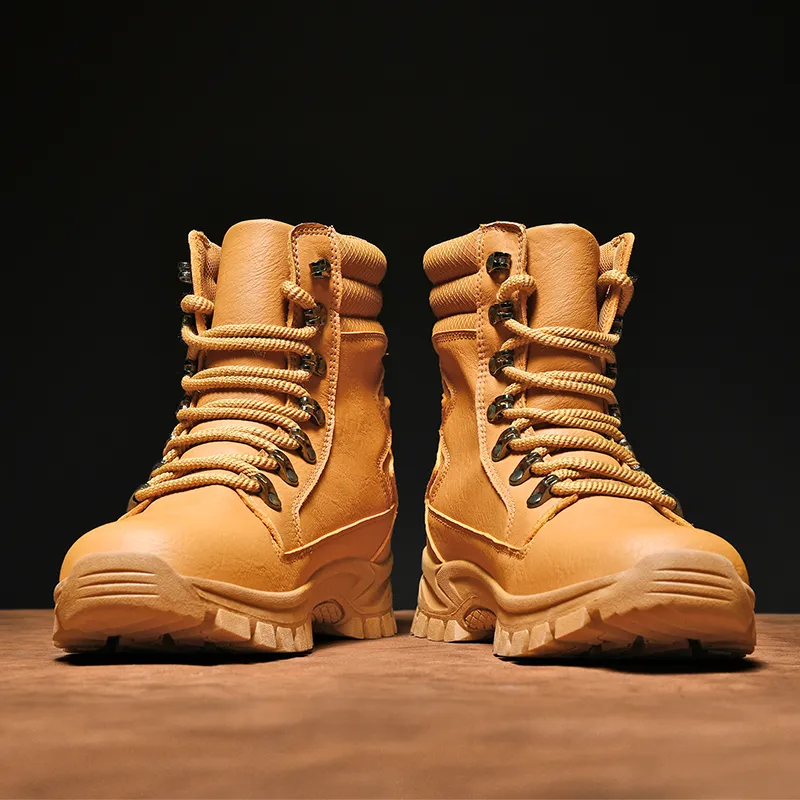 King Jinmai Work Boots Short Martin Boot Unisex-3