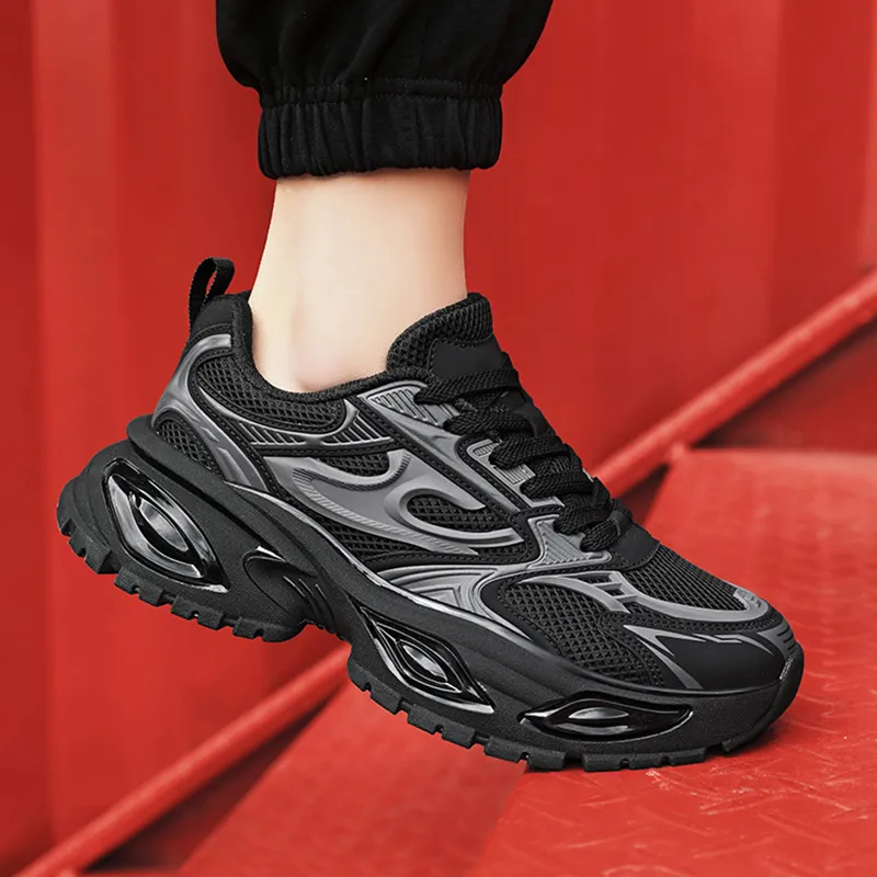 King Jinmai Shock Absorbing, Non Slip, Wear Resistant, Breathable And Lightweight Low Top Chunky Sneakers Men's-9