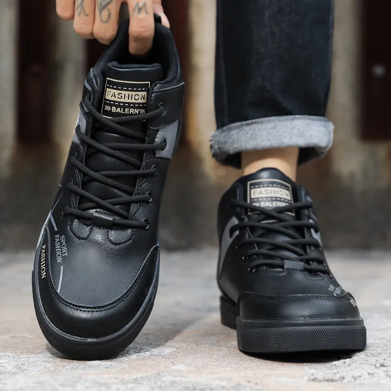 King Jinmai Slip-Resistant High-Top Skateboard Shoes Men's-9