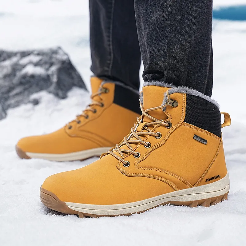 King Jinmai Warm Short Snow Boots Men's-3