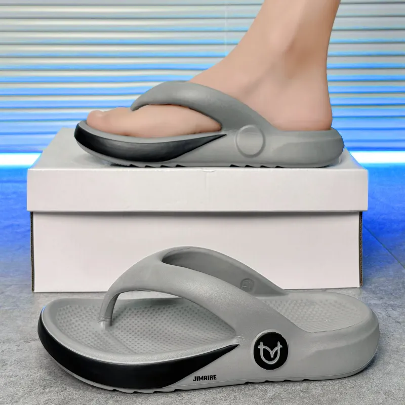 King Jinmai EVA Odor Resistant Abrasion Resistant Slip Resistant Quick Dry Antibacterial Flip Flops Men's-4