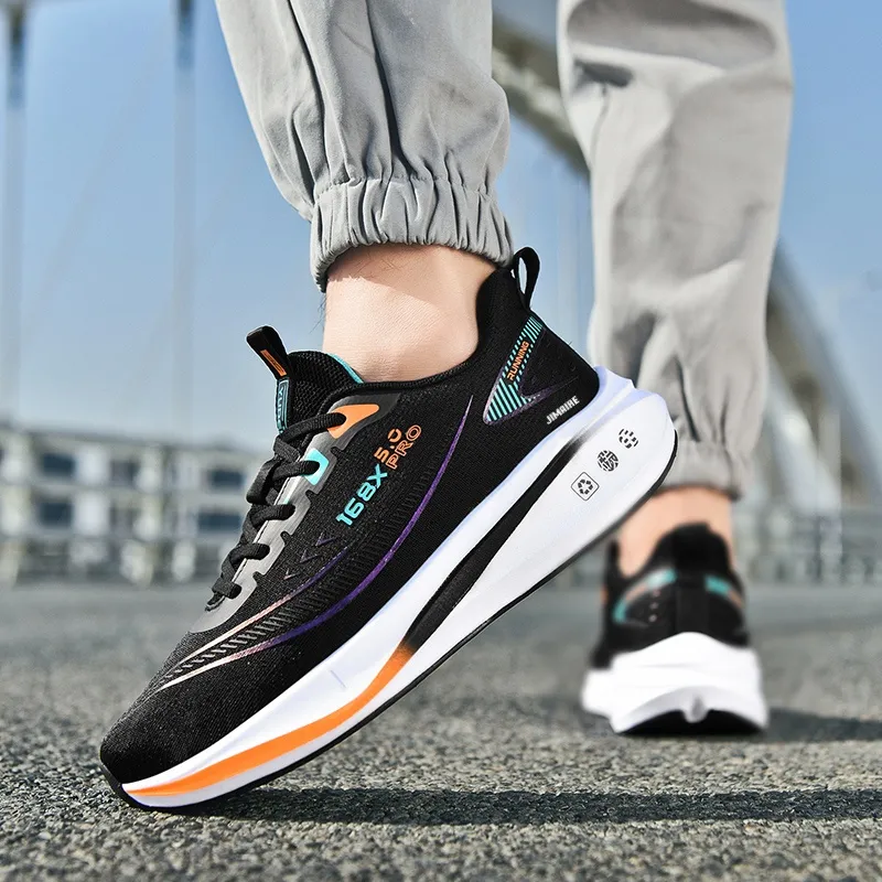 King Jinmai Cushioned Slip Resistant Abrasion Resistant Breathable Low Top Casual Shoes Men's-19