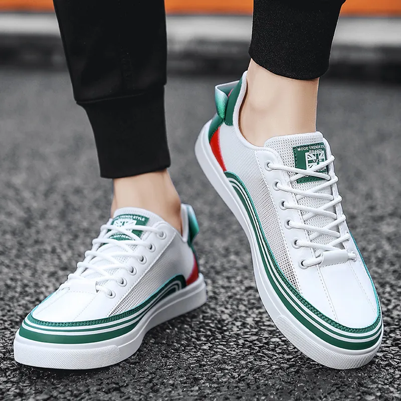 King Jinmai Small White Shoes Anti Slip And Wear Resistant Breathable Low Top Skateboard Shoes Men's-4