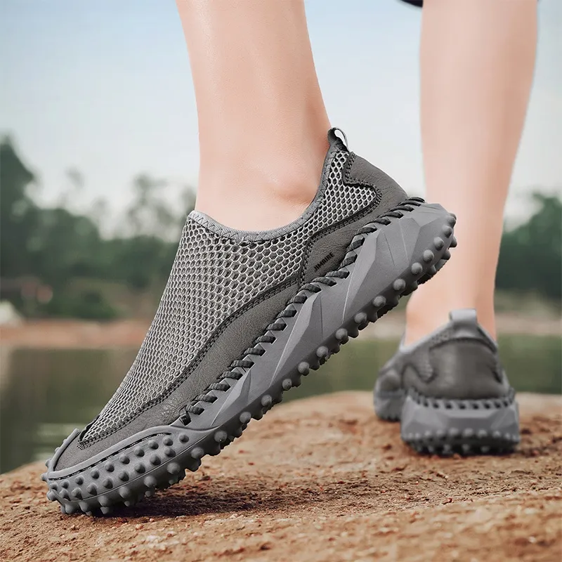 King Jinmai Shock Absorbing, Non Slip, Wear Resistant, Breathable And Lightweight Low Top Casual Shoes Men's-3