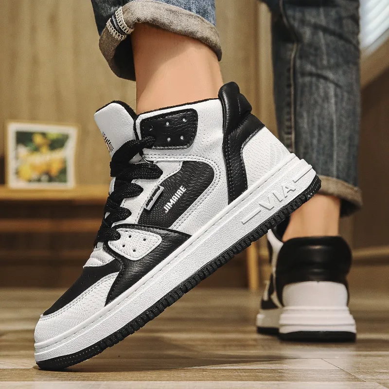 King Jinmai Slip Resistant High Top Skateboard Shoes Men's-16