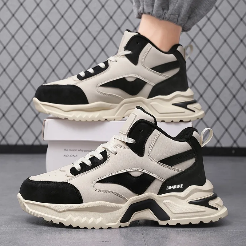King Jinmai Slip Resistant High Top Casual Shoes Men's-9
