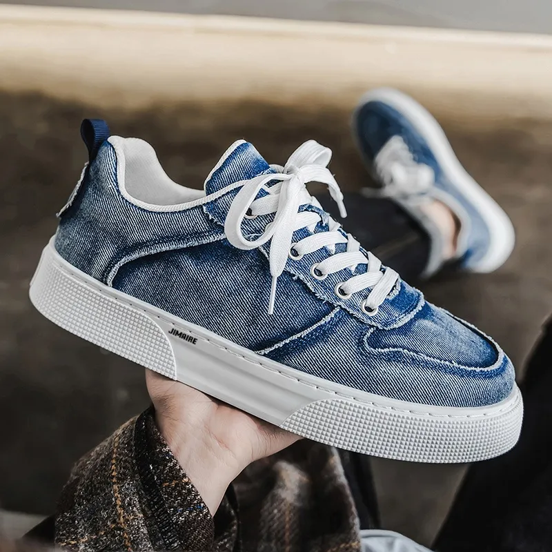 King Jinmai Slip Resistant, Abrasion Resistant, Breathable, Lightweight Low Top Canvas Shoes Men's-5