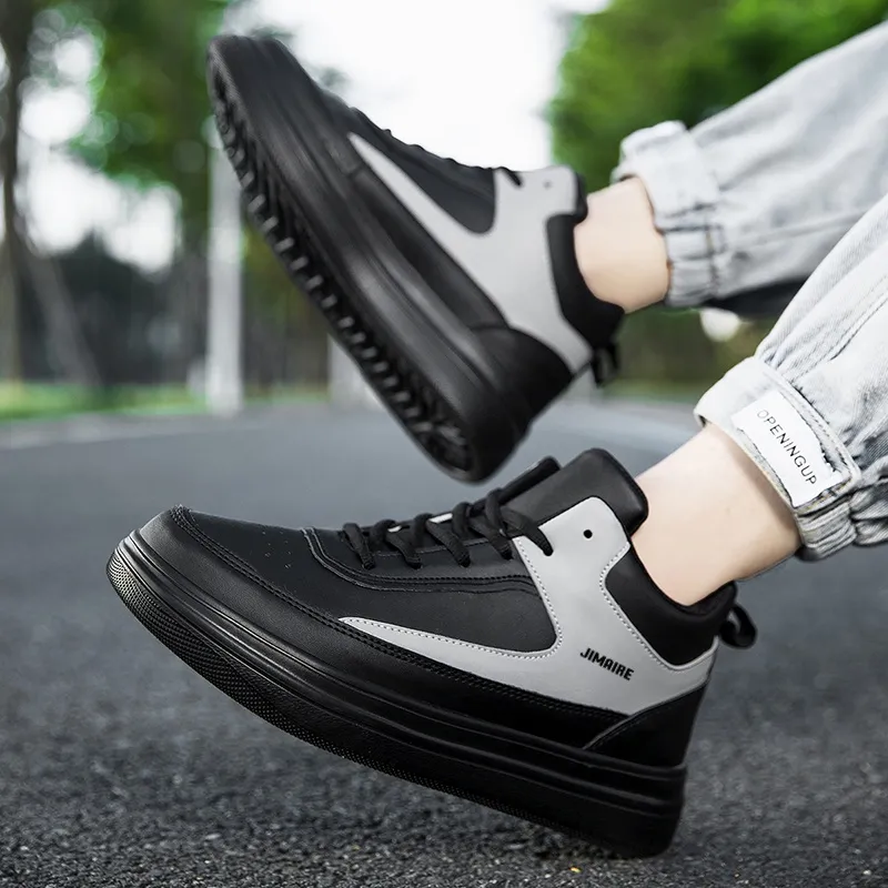 King Jinmai Slip Resistant Mid Top Skateboard Shoes Men's-10