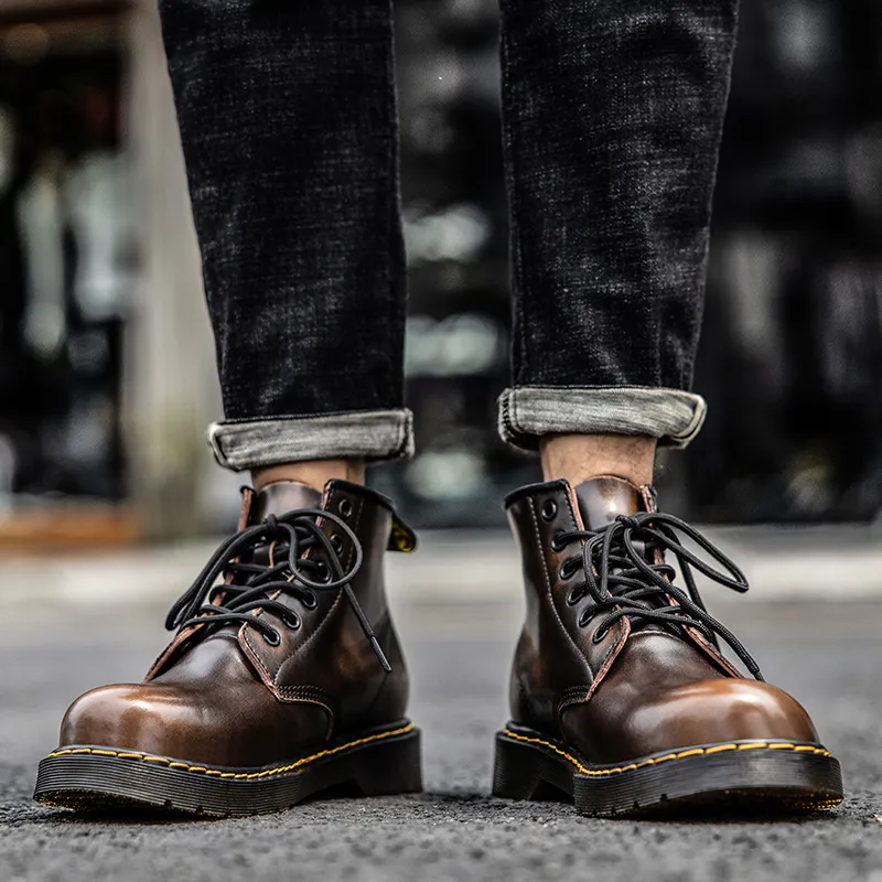 King Jinmai Ankle Length Martin Boot Men's-26