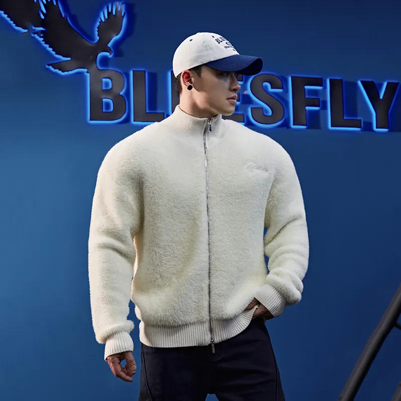 BLUESFLY Velvet feel Coat Unisex-2