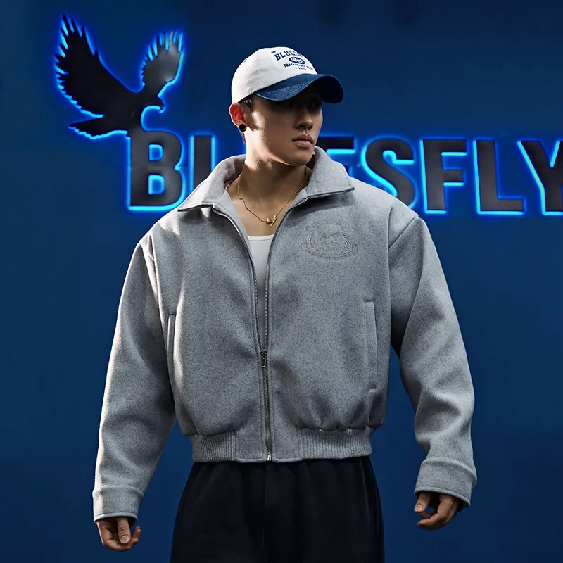 BLUESFLY Jackets & Coats Unisex Light Gray-3