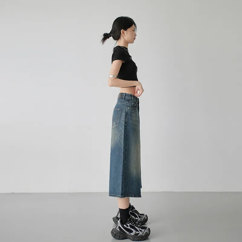 Yynw Jeans Women's Vintage Blue-3