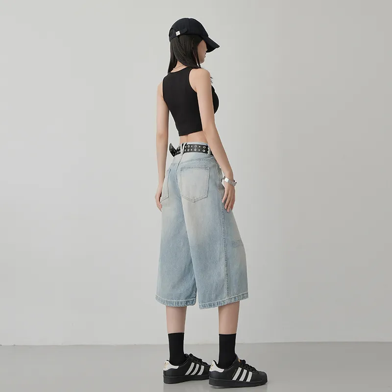 Yynw Jeans Women's Washed Blue-4